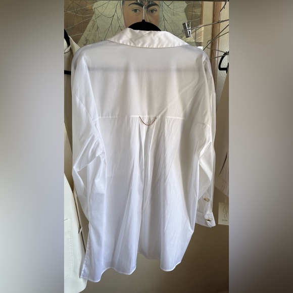 Zara NWOT Gold Button Up - Picture 4 of 8